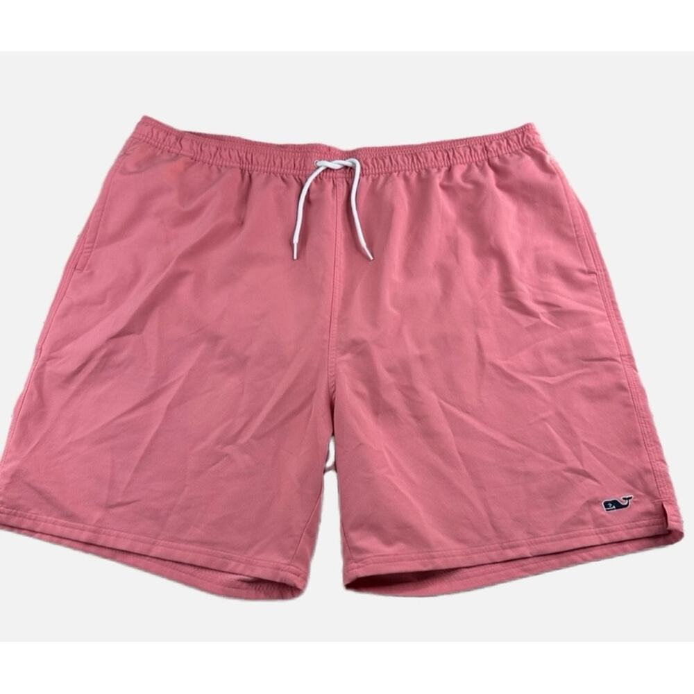 Vineyard Vines Men’s Textured Swim Trunks - SALMON